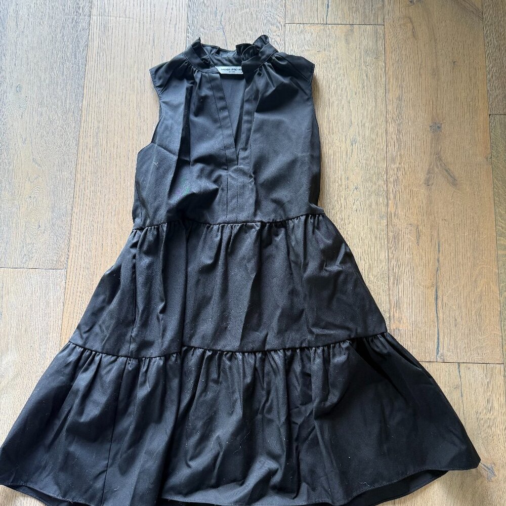 Amanda Uprichard Sleeveless Saffron Dress Black